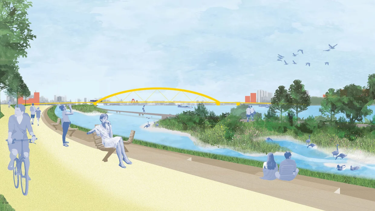 LOLA Studio for New Realities RAZ rotterdam alexander to zuidplein zone oostflank river park south with tidal park crop 1240x699.jpg